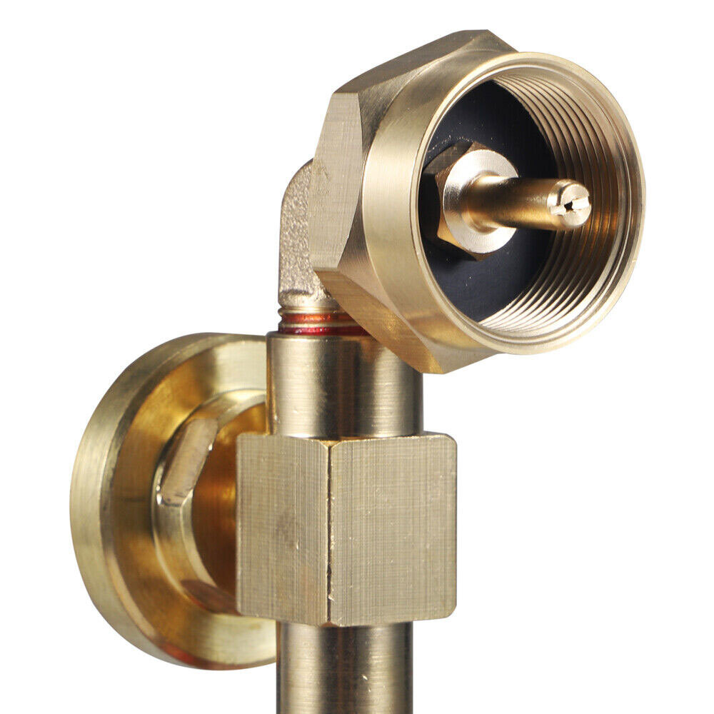 1Lb To 20Lb Tank Control Valve US Propane Refill Adapter With Gauge And ON-Off