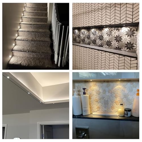 902 120° LED Mini Spotlight - DC12V 3000K - Warm White - White - 120°