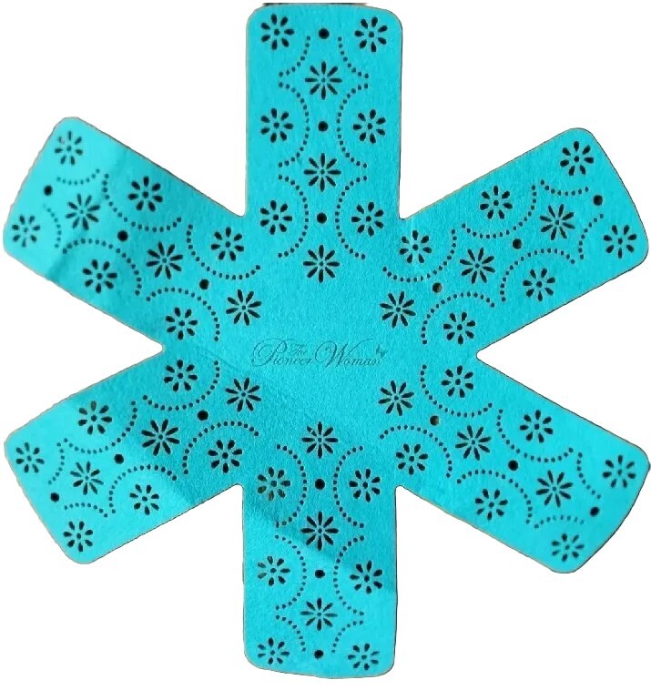 Pioneer Woman 5 Piece Set ~ Nylon Spoon ~ Slotted Turner ~ 3-Felt Protectors (2)