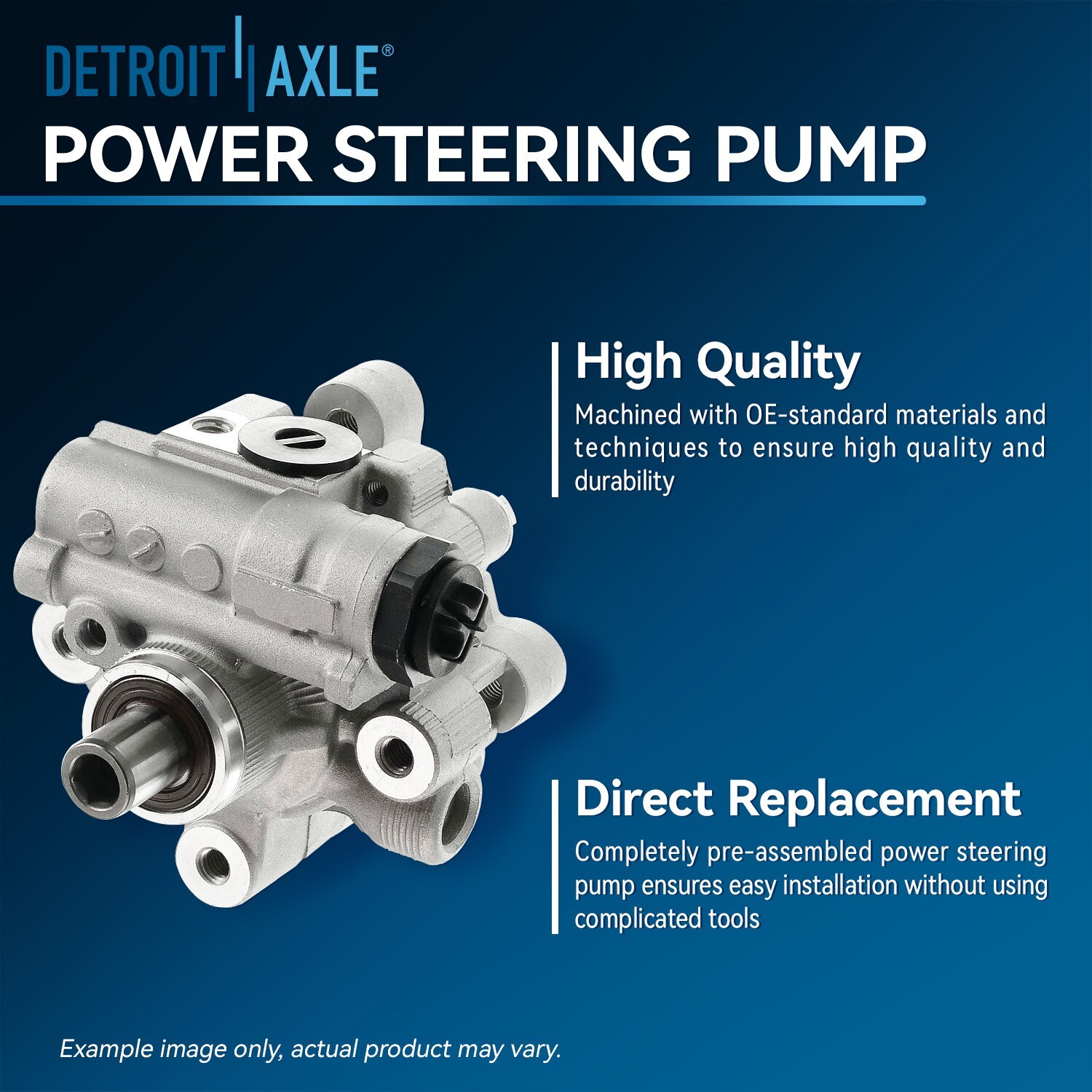 Power Steering Pump Part Assembly for 2005 2006 2007 - 2008 Honda Pilot Acura TL