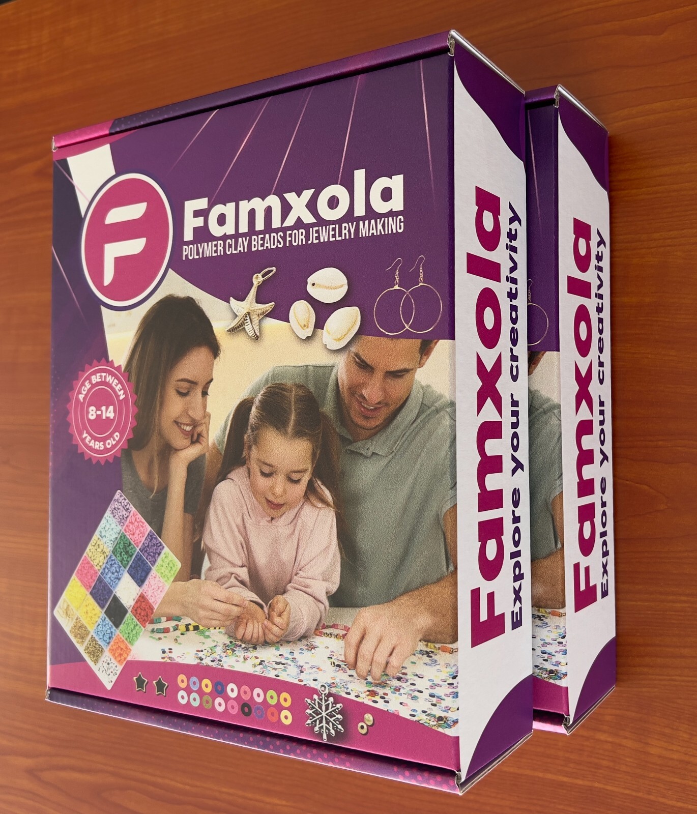 12200 Pcs Clay Beads for Jewelry Making Bracelet Kit Set Flat Polymer Beads KID