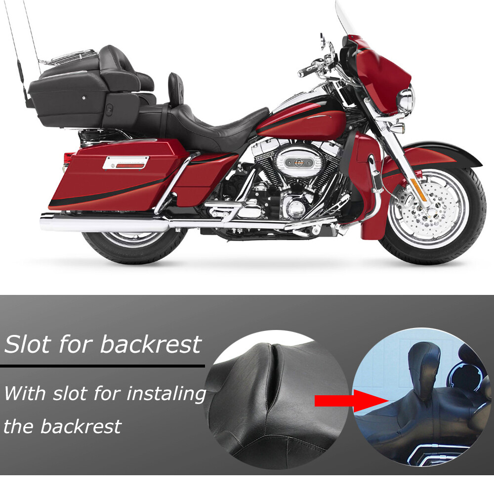 For 97-07 Harley Electra Glide Standard Classic Seat Rider Driver Passenger 2 Up