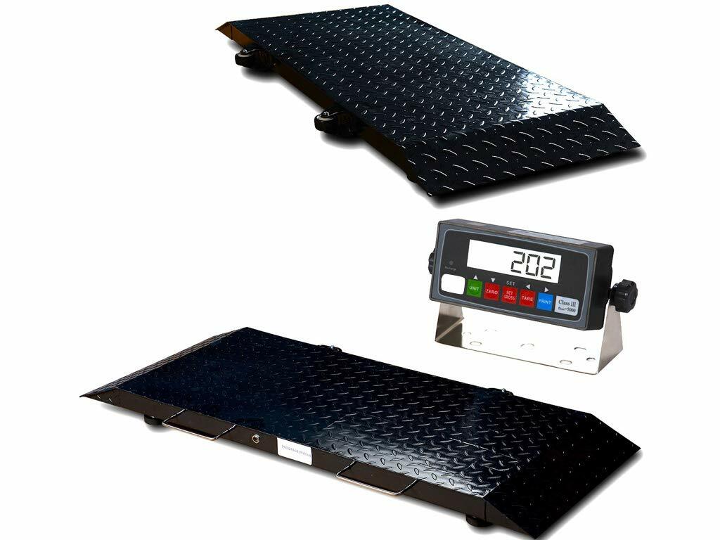 Multi Purpose Portable Floor Scale to Weigh Drum/Vet/Livestock / 2000 X .2 lb