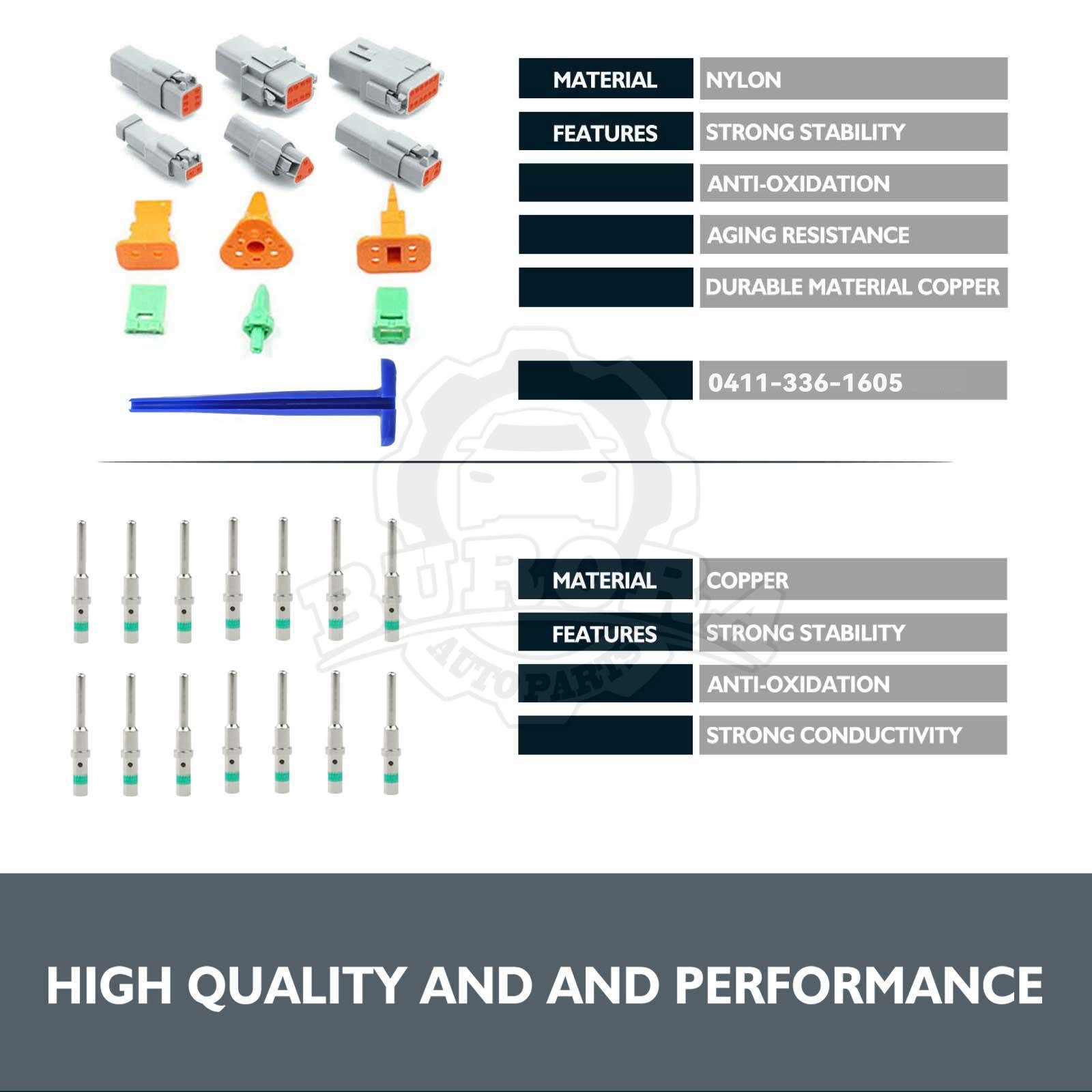1650PCS Genuine Deutsch Connector Kit Stamped Contacts For 14,16,18,20 GA.WIRE