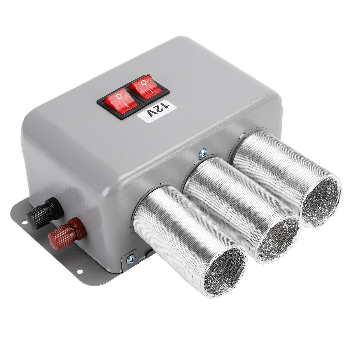 800W Electric Car Heater 3 Hole 12V DC Heating Fan Defogger Defroster Demister