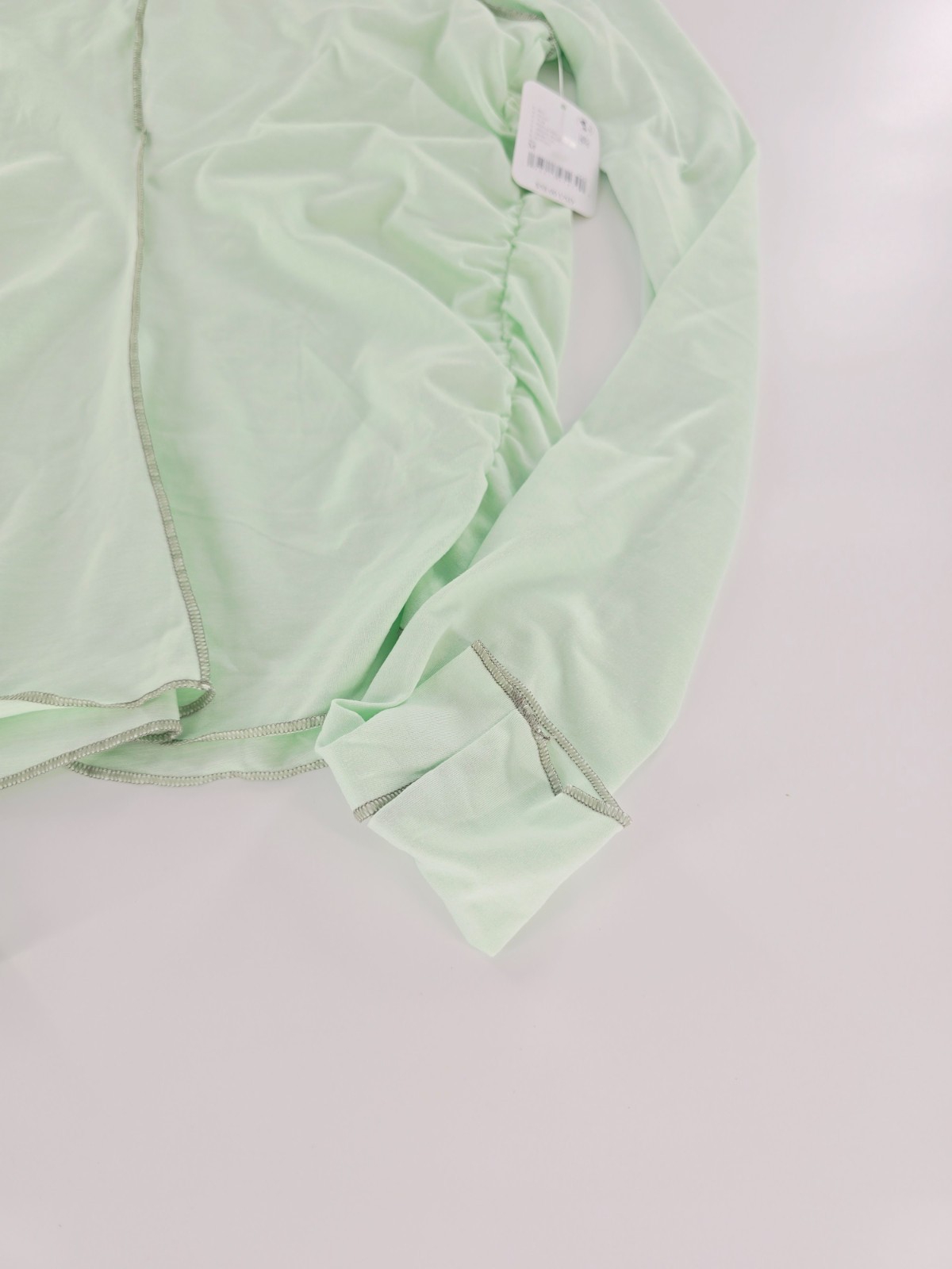 Free People FP Movement Right On Run Long Sleeve Shirt Green Blue Size Medium M