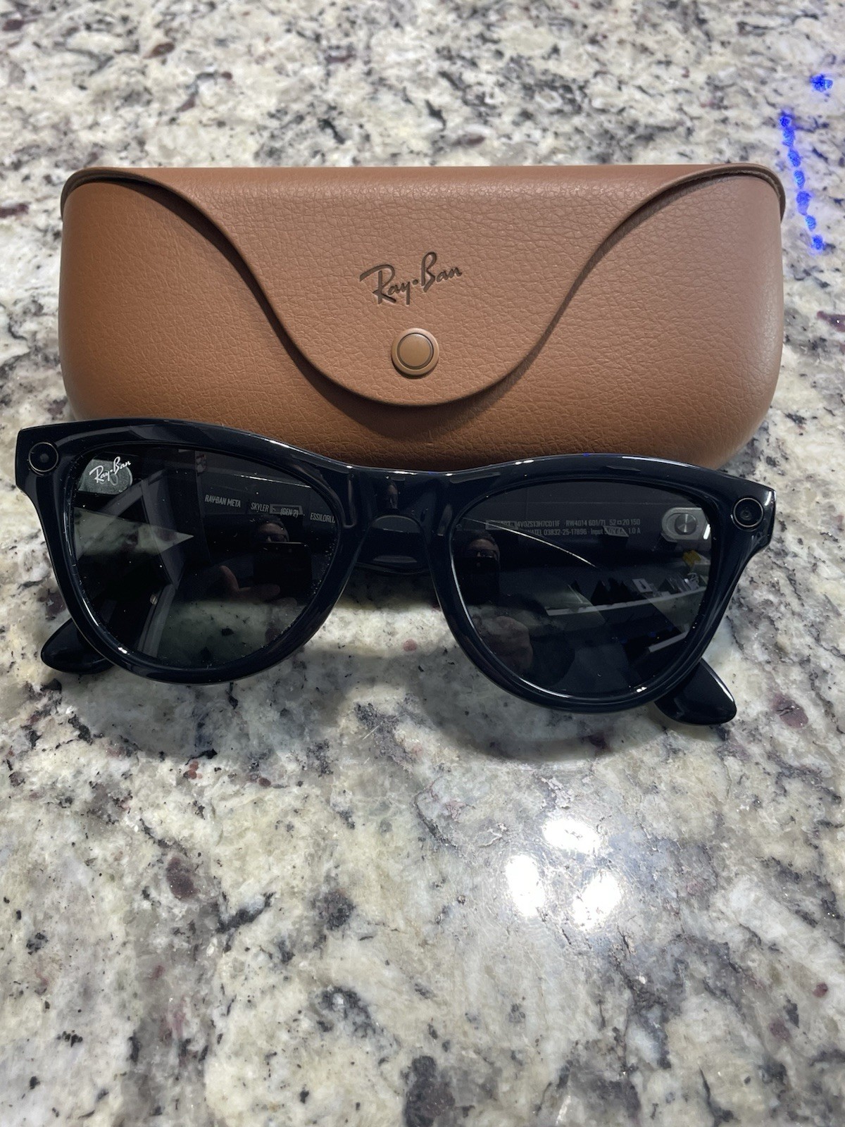 Ray-Ban Meta Skyler GEN2 RW4014 601/71 Shiny Black Frame w/ G15 Green Lense