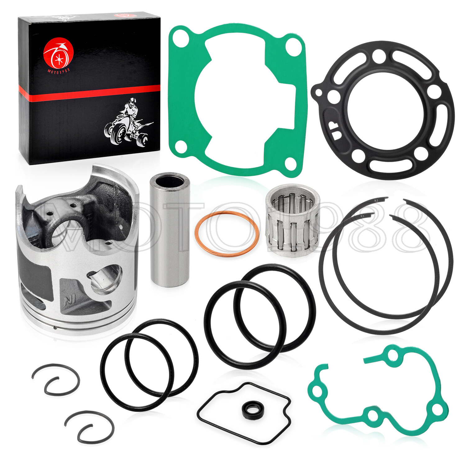 Piston & Ring & Bearing CYLINDER GASKET kit 48.5mm for Kawasaki KX85 2001-2013