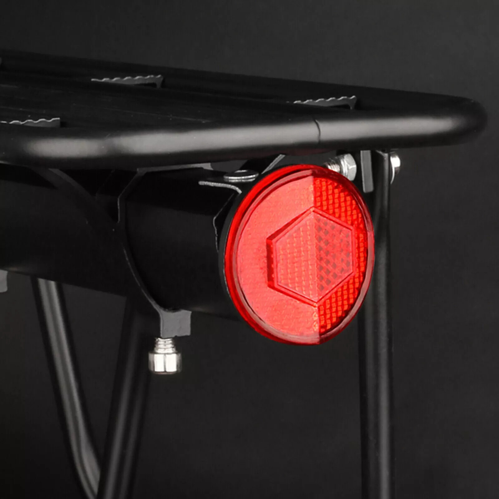 Rear Bike Rack, 110 lbs Bike Cargo Racks Frame Aluminum Universal Adjustable