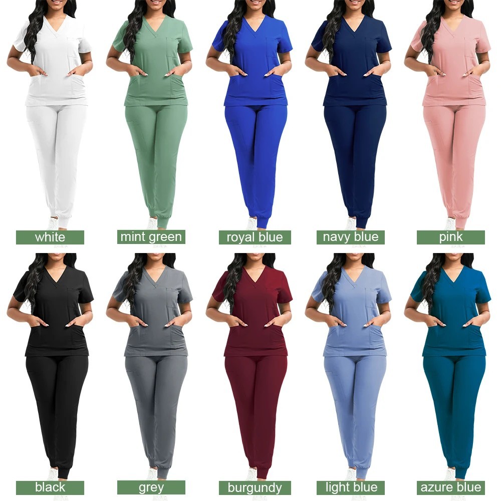 High-Quality Scrubs Women Unisex Medical Nurse Veterinary Beauty SPA Uniform
