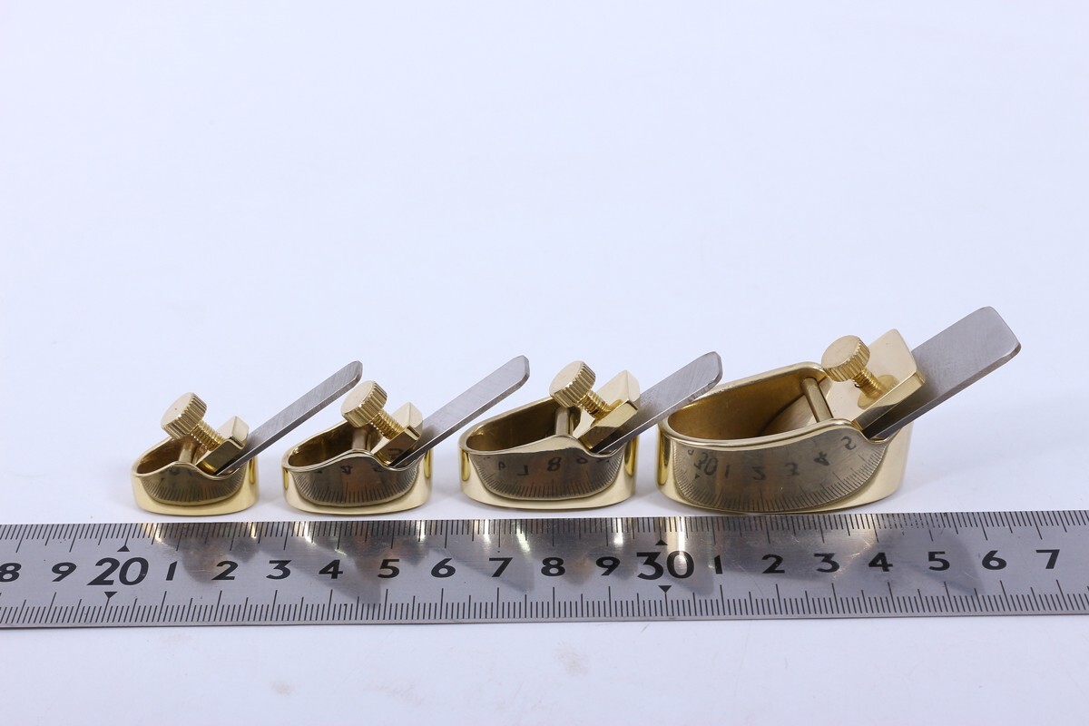 4PCS Violin Maker Planes Tool Luthier Steel Blade Wood Project Curved Bottom