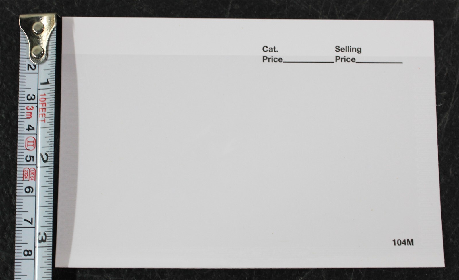 CKStamps :104 Dealer Cards - White (Box of 1000),Dimensions: 5" (W) x 3 1/4" (H)
