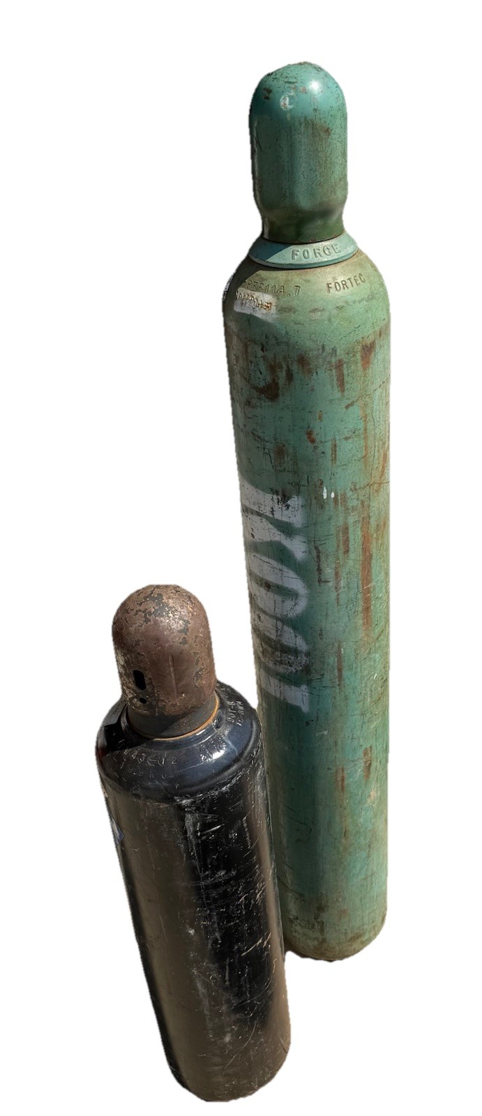 WELDING/CUTTING SET 125 TF OXYGEN & 250 75 TF ACETYLENE TANKS Exchangeable