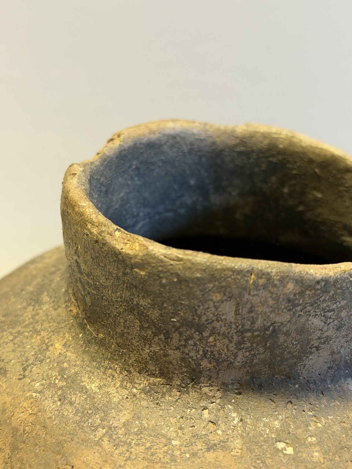 Antique Original Native American Indian Clay Pottery Jug; NICE