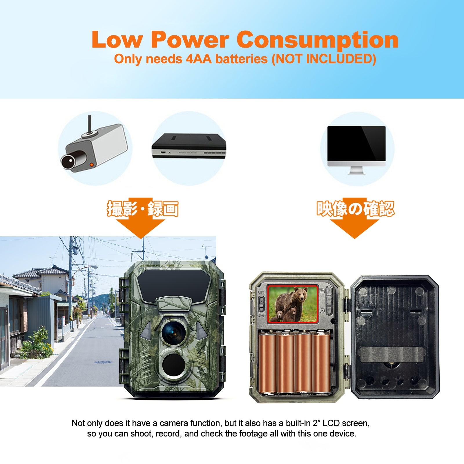 4 Pack Campark Mini 48MP Game Trail Deer Camera 4K Wildlife Hunting Game Cam