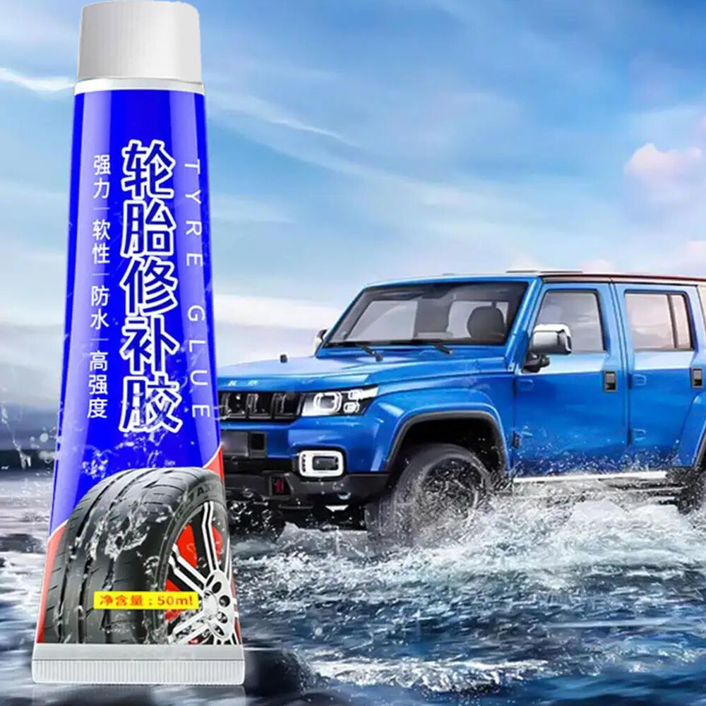 50ml Tire Patch Plug Sidewall Repair Glue For Side Bonding Or Tire Leakage