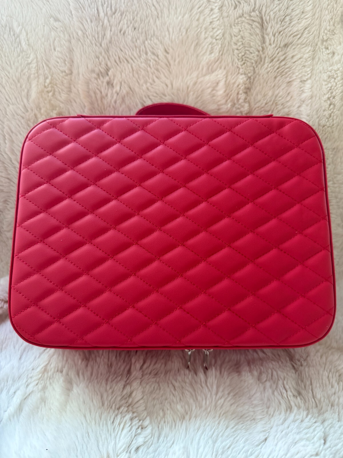 Harlembling Leather Travel Jewelry Box Case - Red