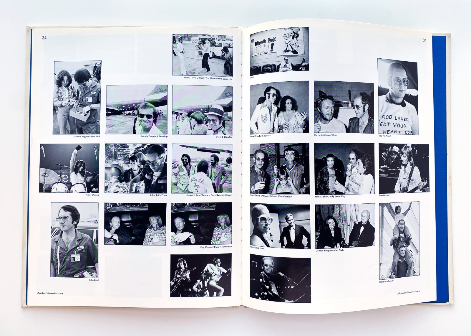 Elton John, Bernie Taupin, Signed, Five Years of Fun, 1975, +Troubadour Ticket