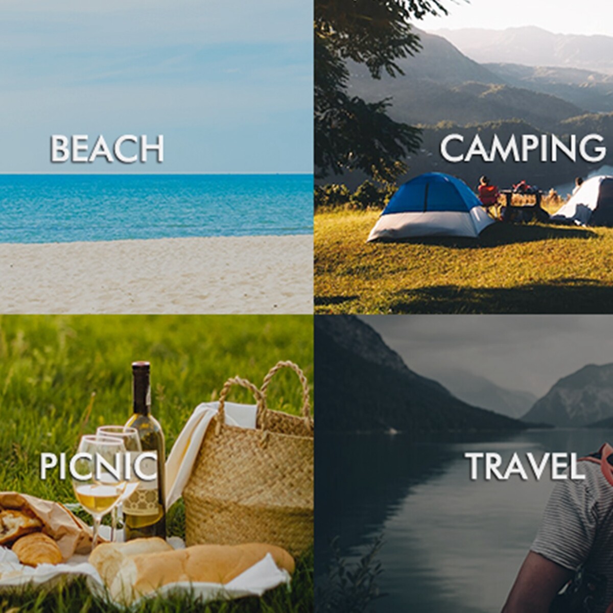 VILLEY 19" Camping Side Table w/Carrybag Ultralight Aluminum Folding Beach Table