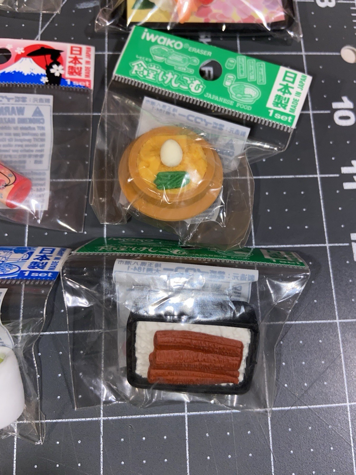 Iwako Japanese Erasers Lot with Sushi Sakura Bento Tea Cups