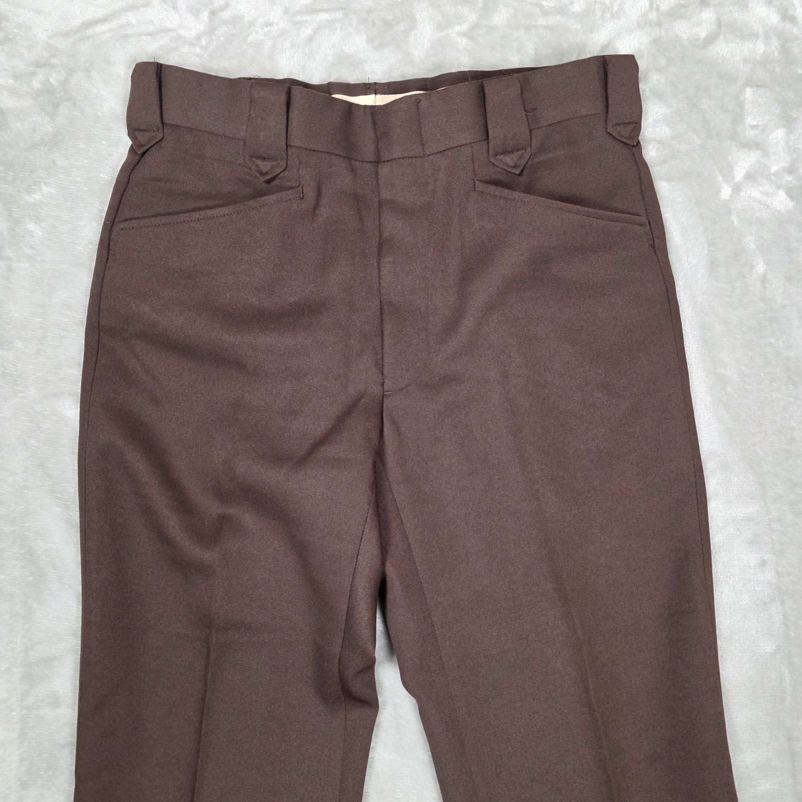 Circle S Western Trousers Mens Brown Ranch Wear Vintage Pants Missing Size Tag