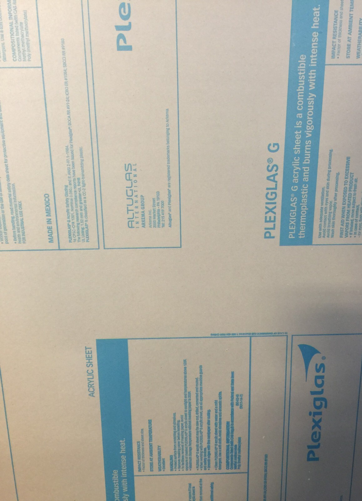 Clear Acrylic Plexiglas Clear Plastic Scratch-Resistant Replacement Sheet