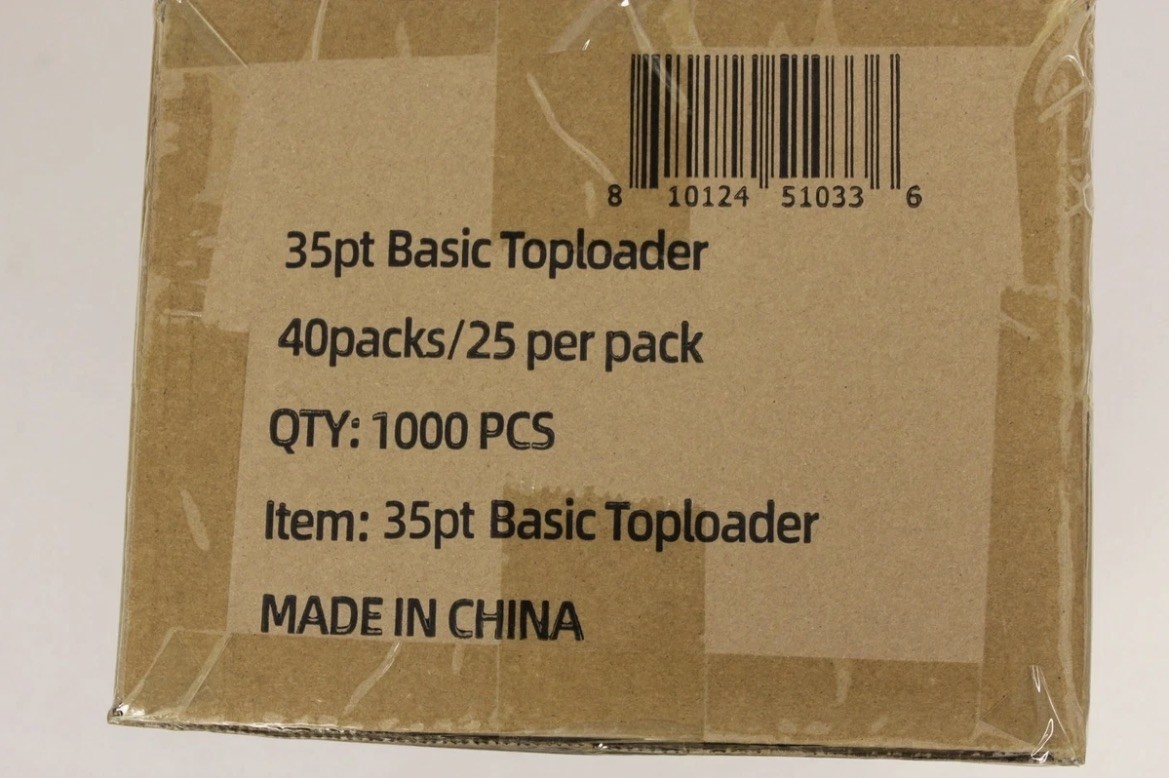 (1000) Humongous Hoard 3" x 4" Basic 35Pt Top Loaders Case