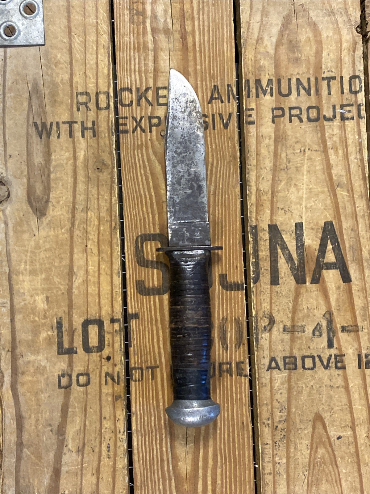 WW2 U.S.N. MK. 1 Robeson Shuredge No. 20 Fighting Knife NORD 4723 Scabbard Nice!