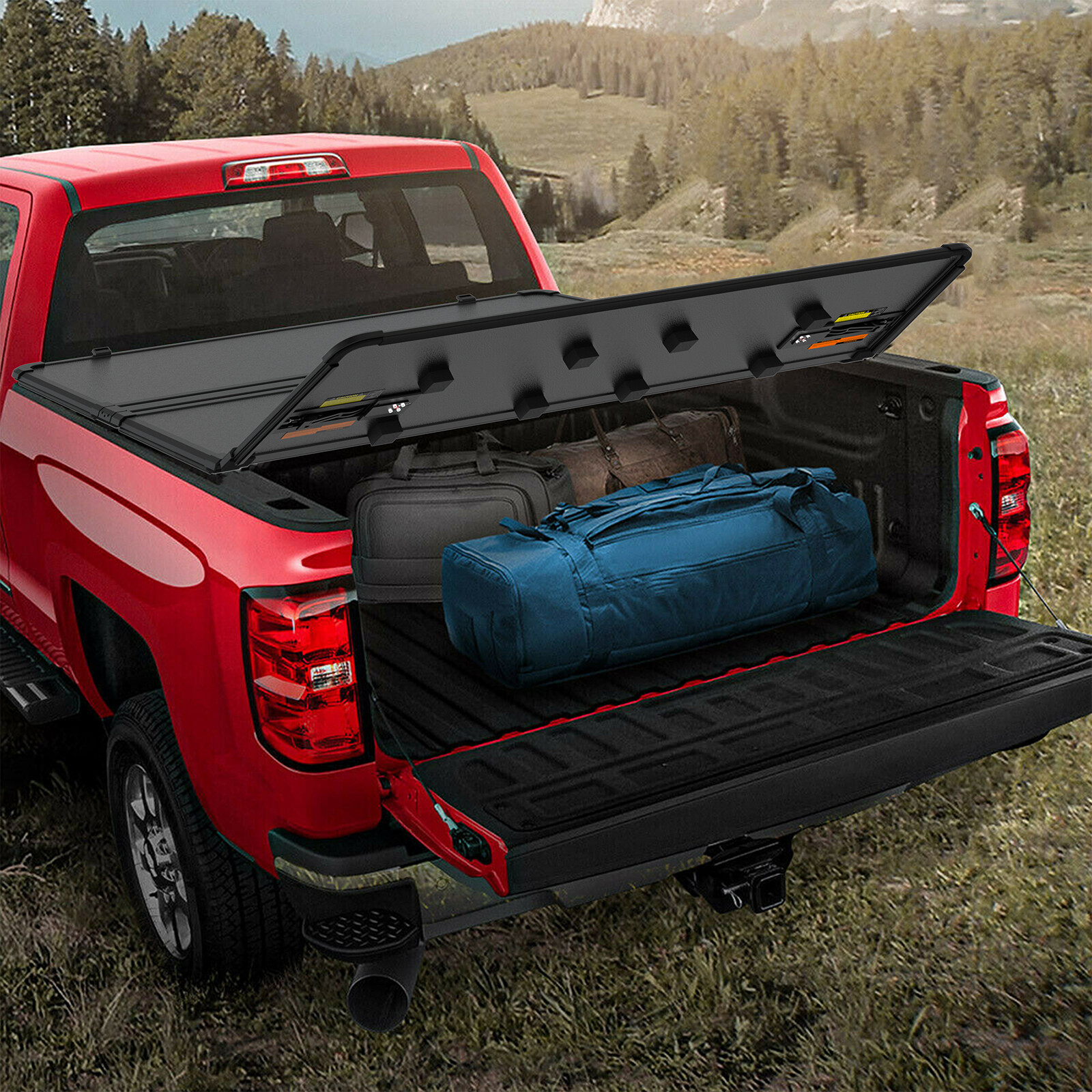 5FT 3-Fold Hard Tonneau Cover For 2015-2023 Chevy Colorado GMC Canyon Truck Bed