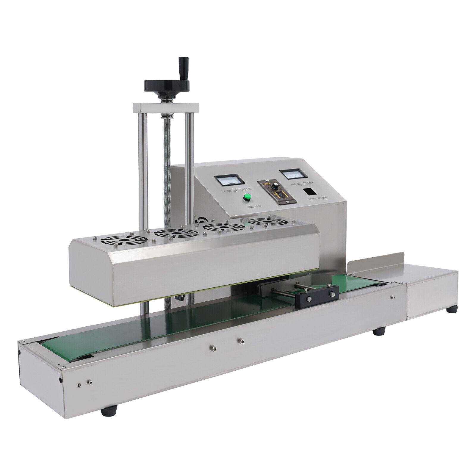 20-100mm Bottle Cap Automatic Sealer Continuous Induction Sealing Machine 1800w