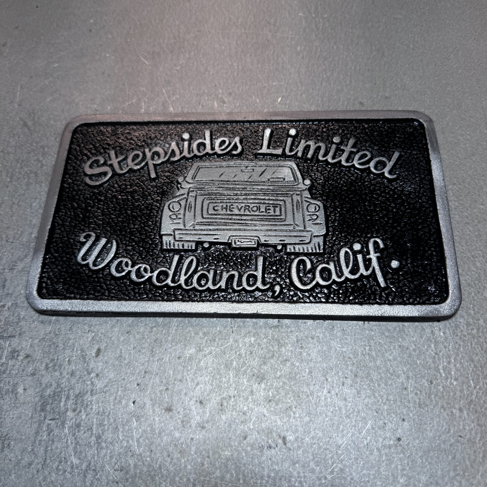 Stepsides Limited Woodland California Car Club Plaque