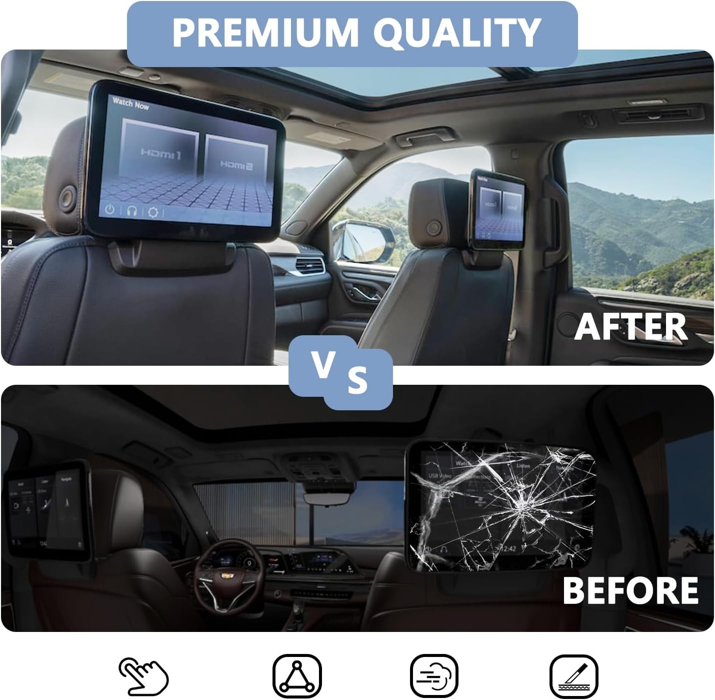 LCD Display 85100044 For Chevy Suburban GMC Yukon XL Headrest Back Seat TV DVD