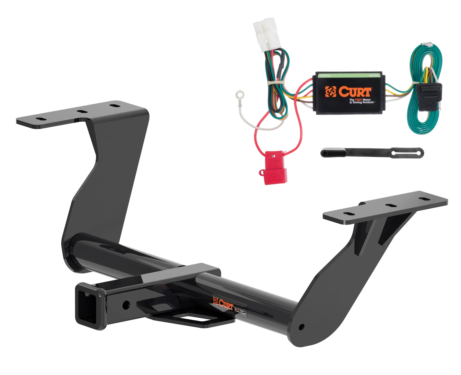 Curt Class 3 Trailer Hitch 2in Receiver & Wiring Harness Kit for 19-25 Forester