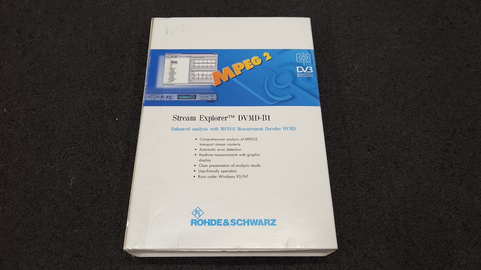 Rhode SCHWARZ DVMD-B1 DONGLE & Manual (Untested)