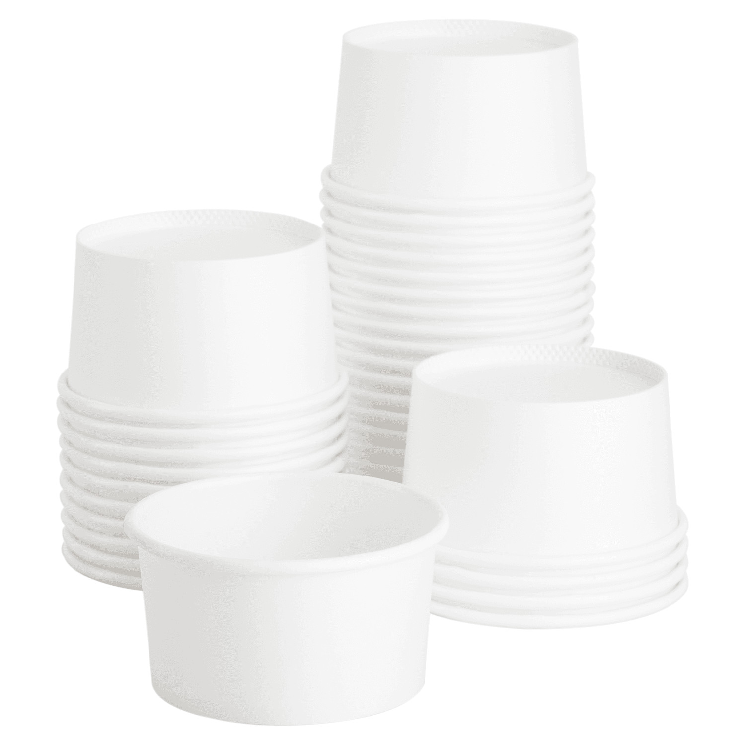 Karat Earth 4 oz Eco-Friendly Paper Portion Cup - White -1,000 ct, KE-P400-PPRW