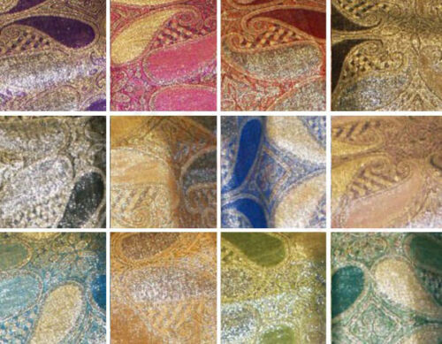 Fashion Metallic Paisley Pashmina Scarf Shawl Wrap 15 SOLID COLORS! Supper Shiny