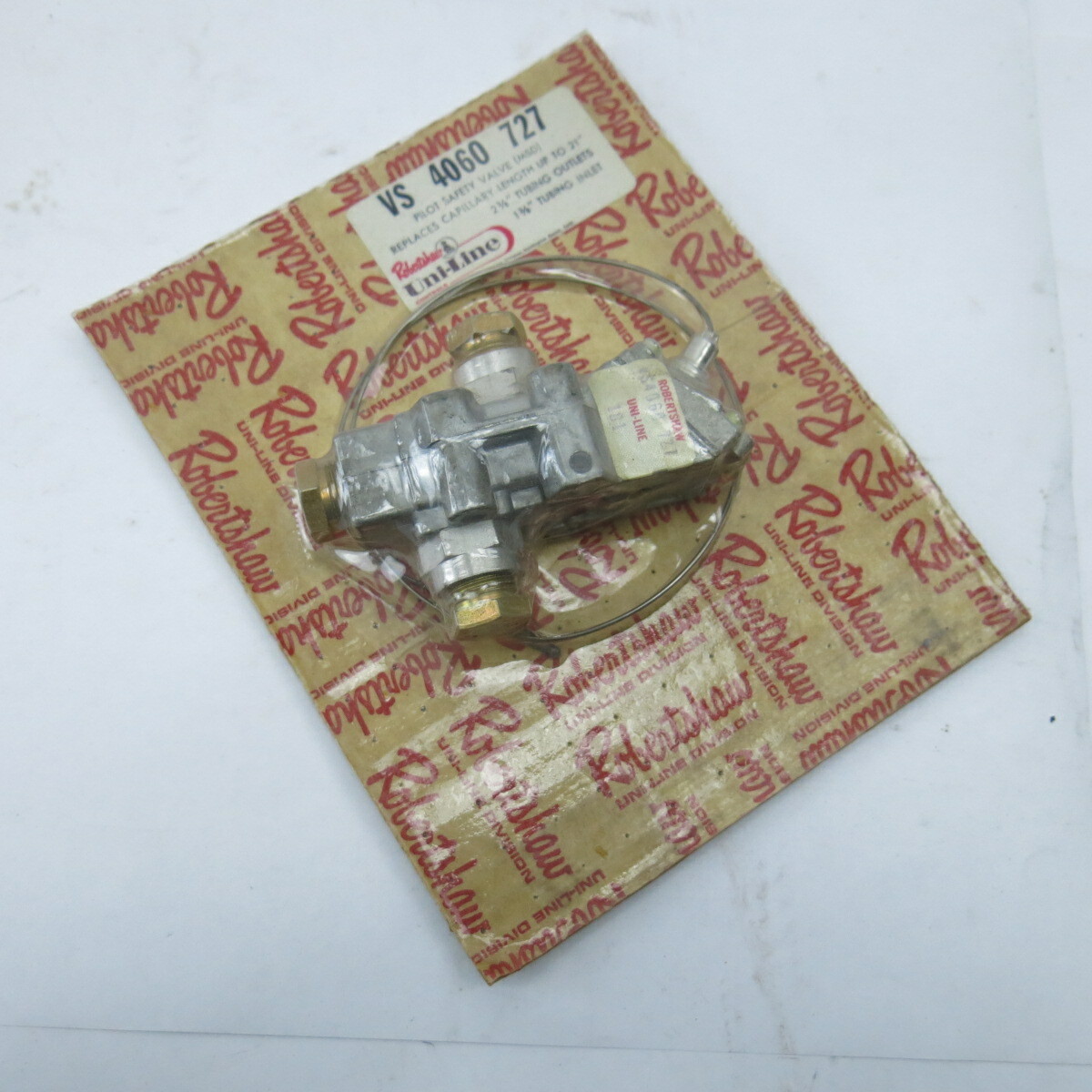 RobertShaw 4060-727 Model MSD 21" Capillary Oven Valve 3/8" Id copper piping