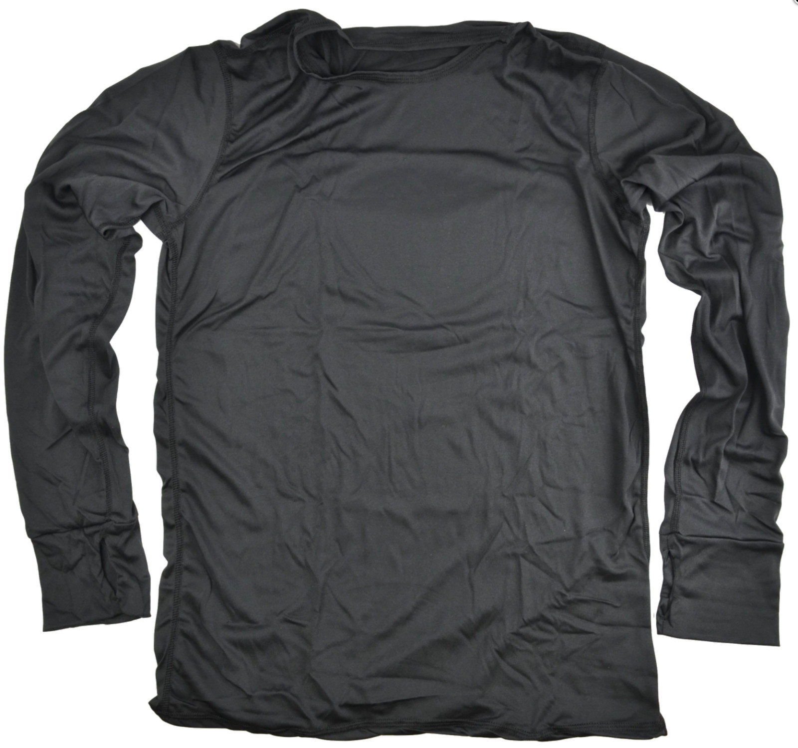 Polartec Peckham Level 1 Black Silk Weight Thermal Top Bottom Set Small Regular