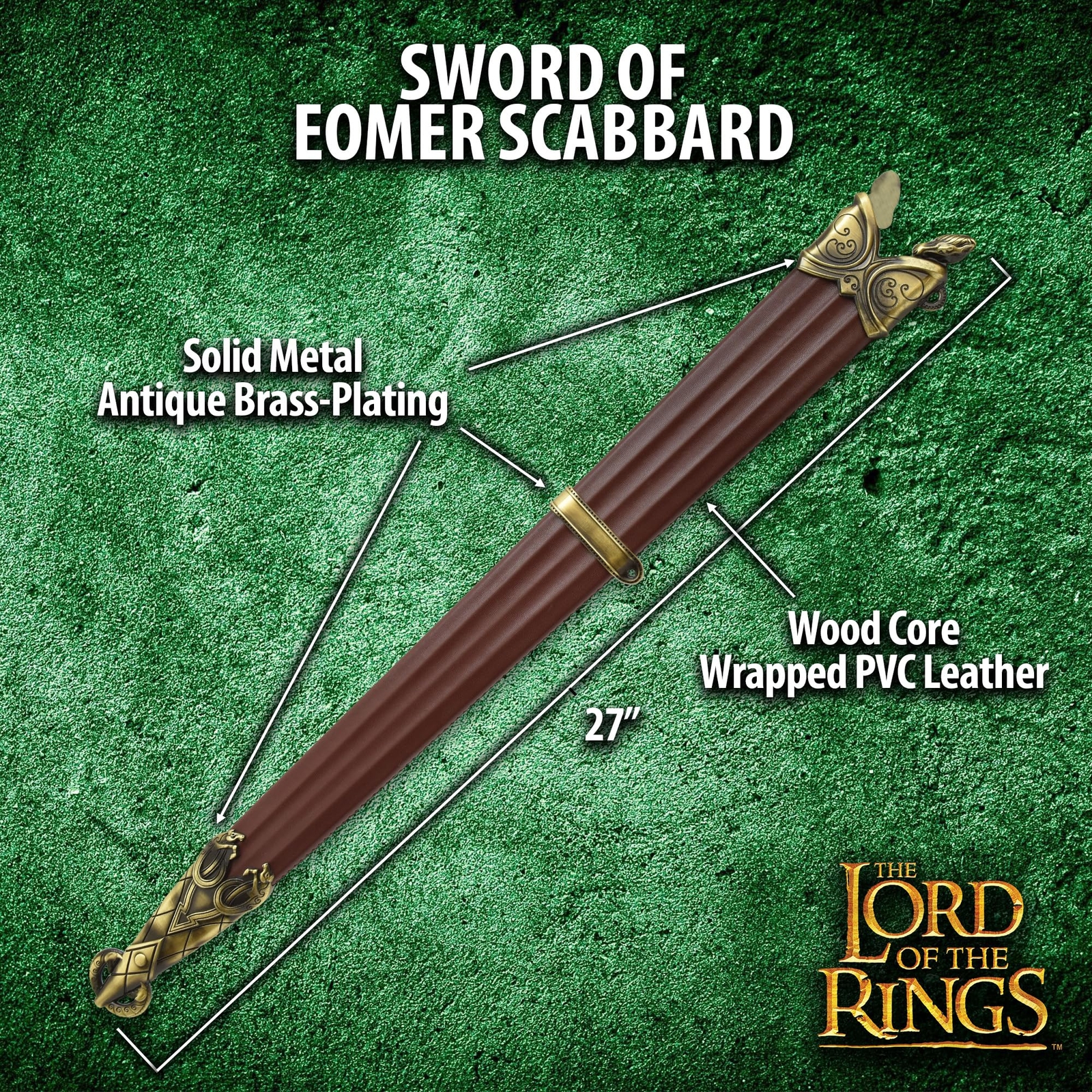 United Cutlery Sword of Eomer Scabbard, LOTR Replica New