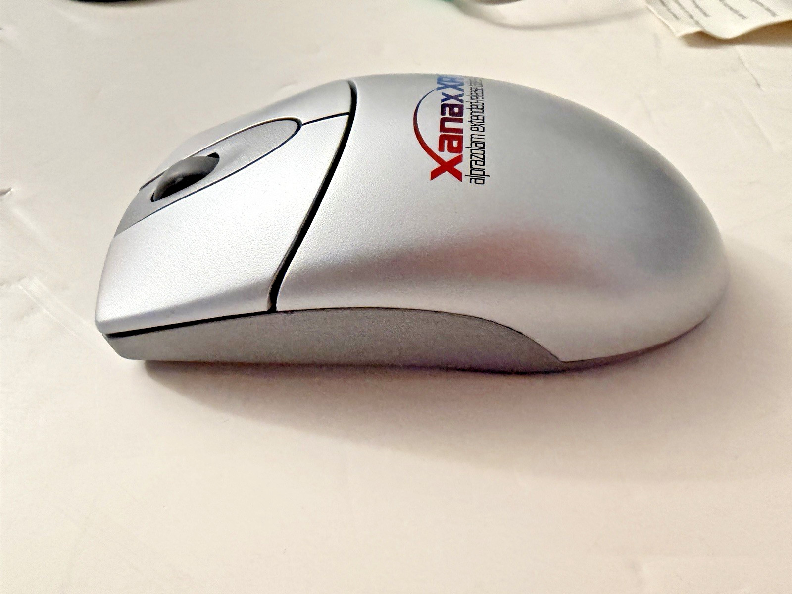 Vintage Xanax Pharmaceutical Rep Advertising Wireless Mouse Rare Collectible