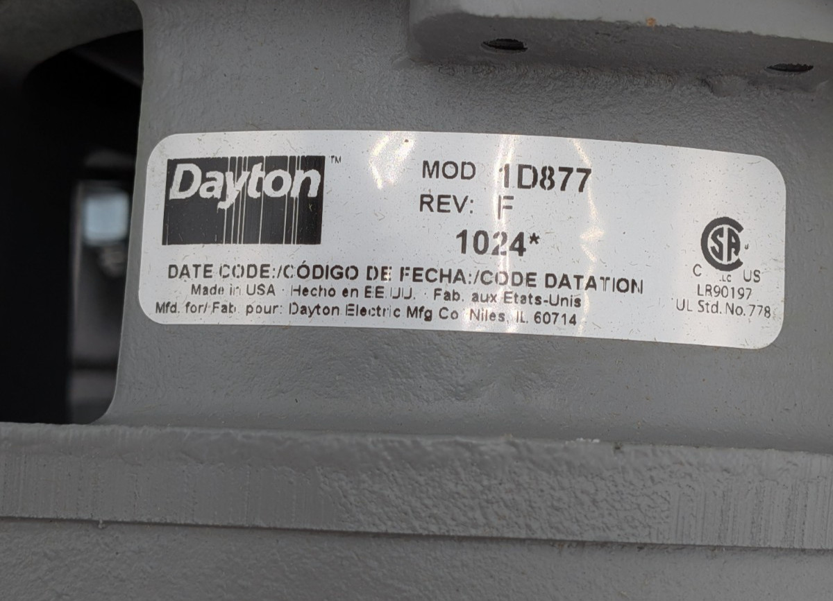 Dayton 1D877 Convertible Jet Pump 1/2 HP 115/230V 3/4" Discharge 1-1/4" Inlet