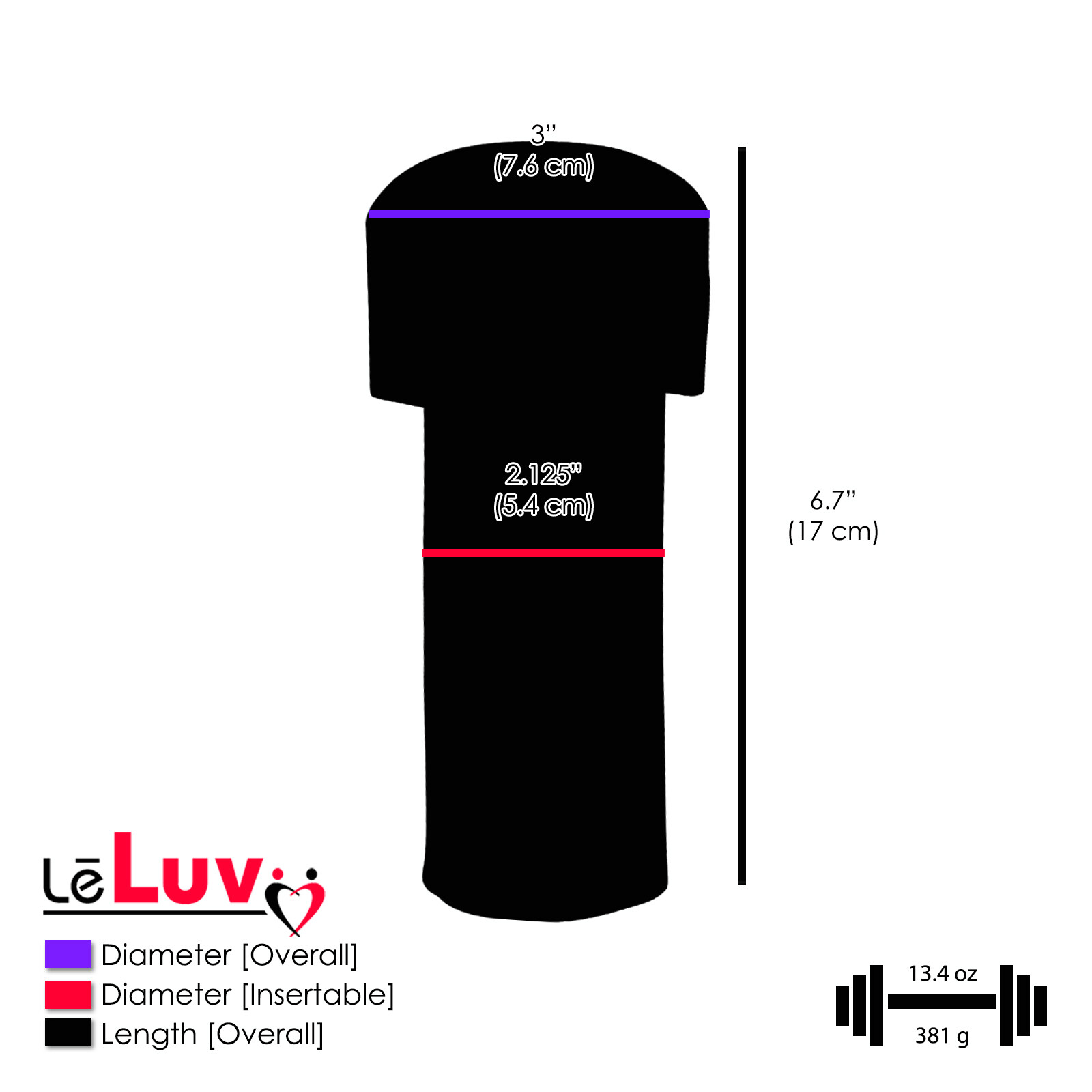 LeLuv Penis Pump Magic Sleeve Insert for 1.5 Inch to 2.5 Inch Diameter Cylinders