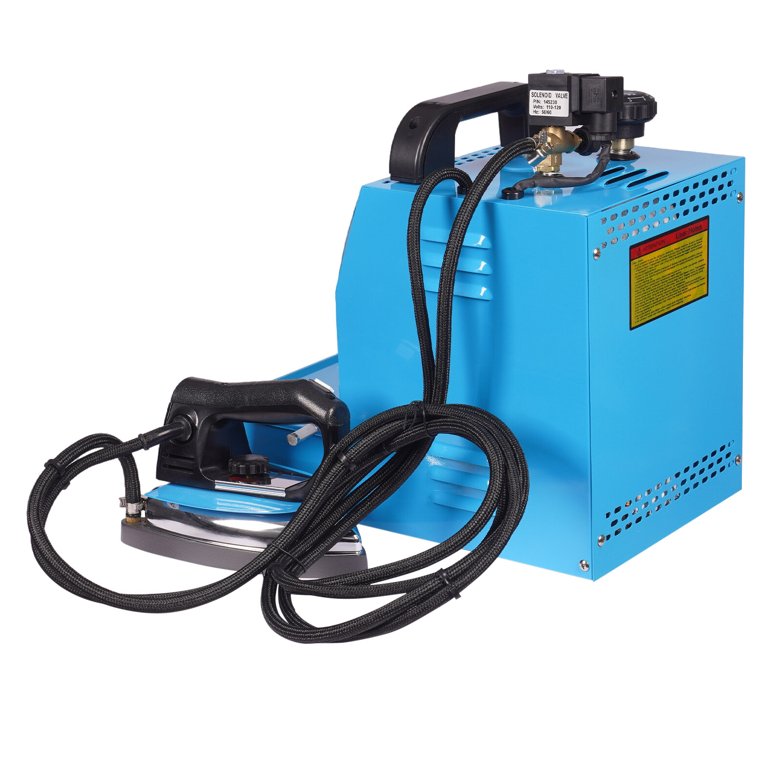 Electric Steam Iron with Boiler for Dry Cleaner Curtain Blue 110V Commercial