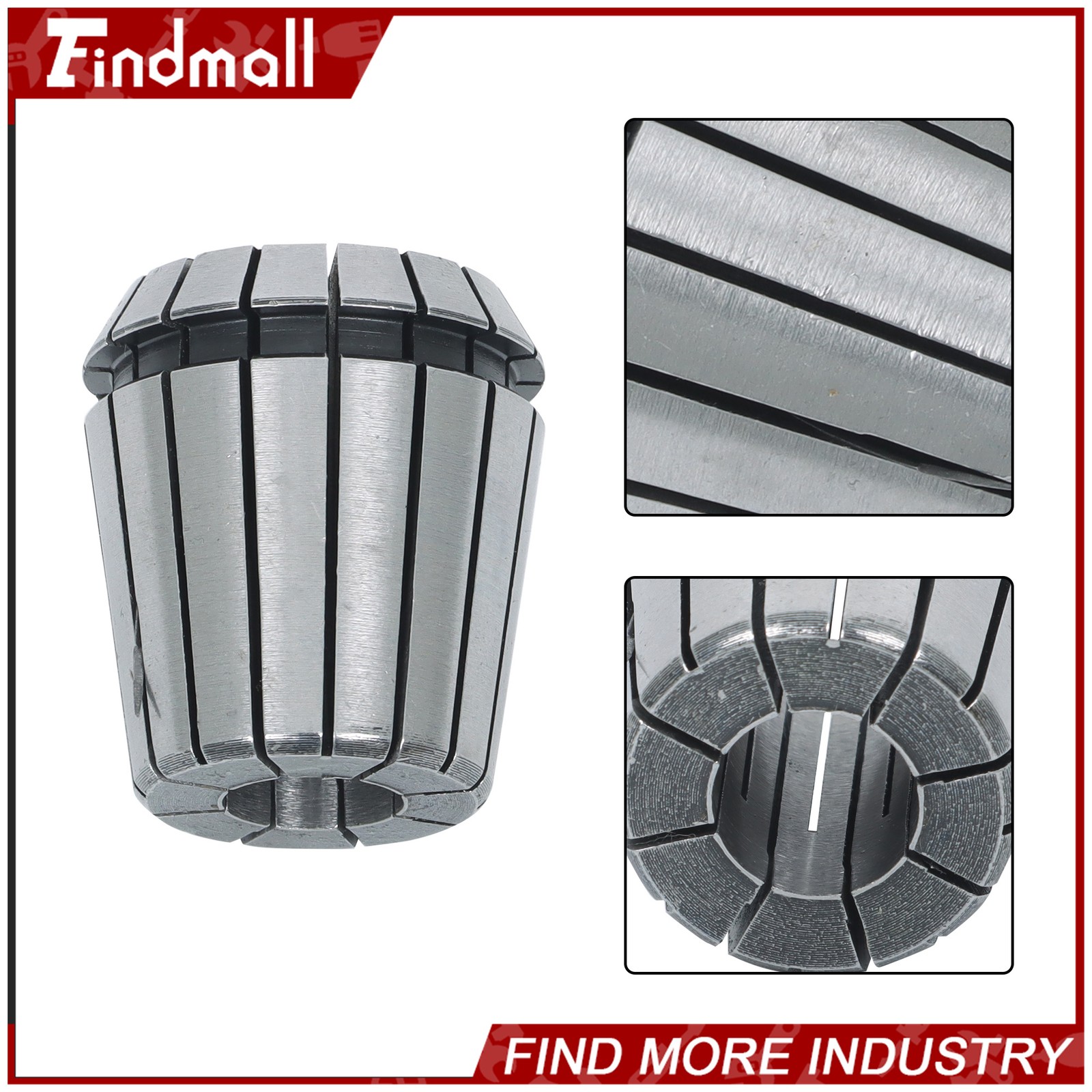 Findmall ER40 29Pcs Collet Set High Precision CNC Spring Collets