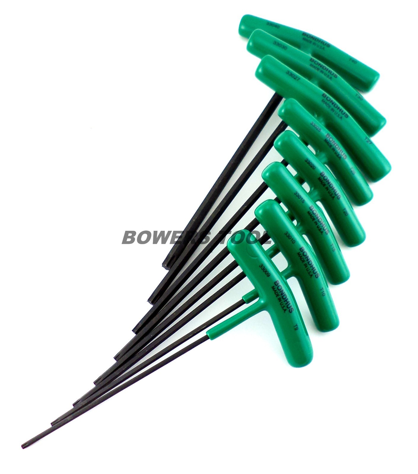 Bondhus 8pc T Handle Torx Star Wrench Set MADE IN USA 33034 ProGuard Protanium