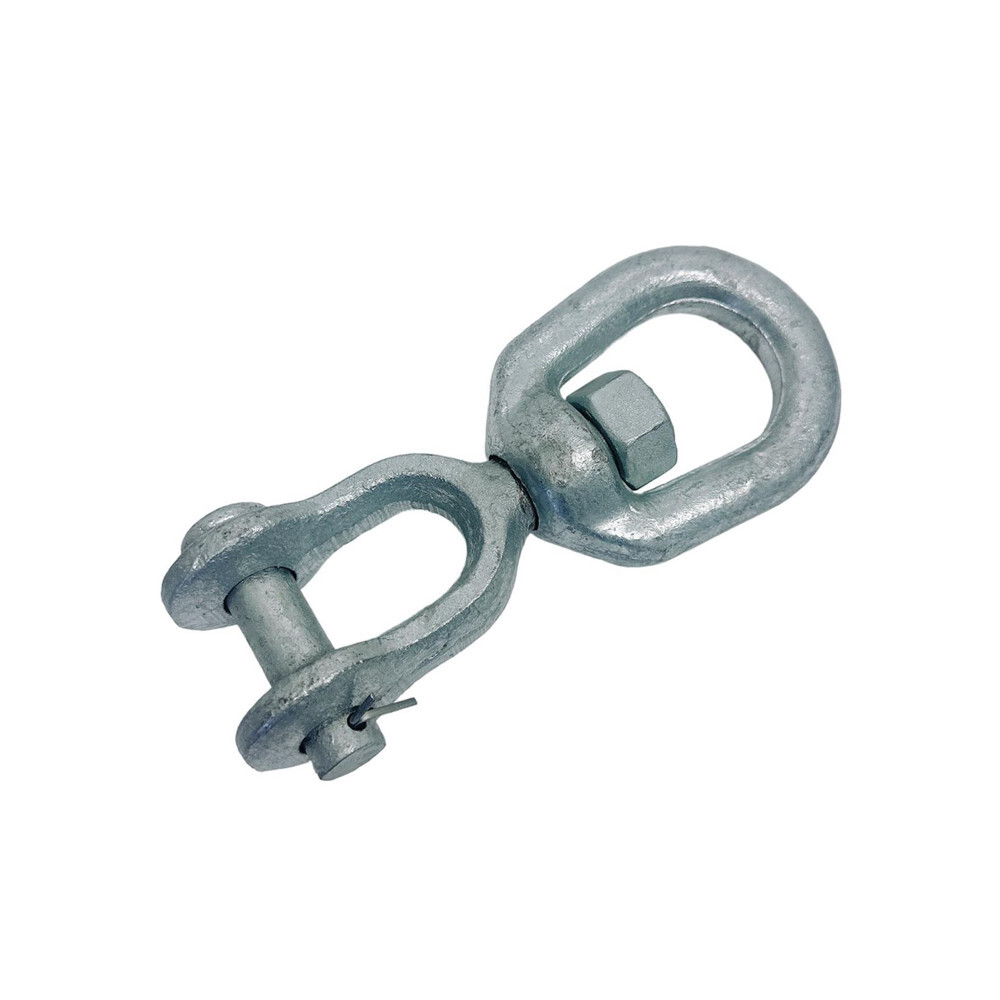 Galvanized JAW EYE Swivel Marine Mooring 1/4", 5/16", 3/8", 1/2", 5/8", 3/4", 1"