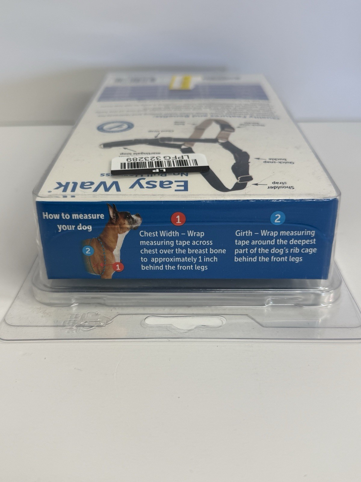 PetSafe Easy Walk No-Pull Adjustable Dog Harness Medium Black/Silver