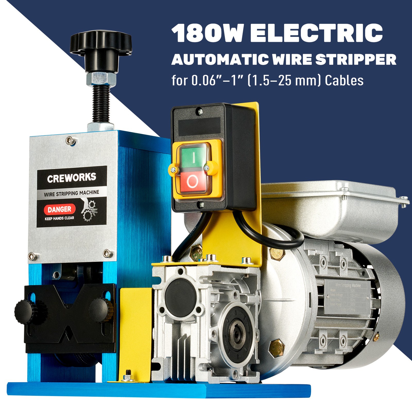 Automatic Wire Stripping Machine for 0.06"-1" Scrap Wire Recycling - Used