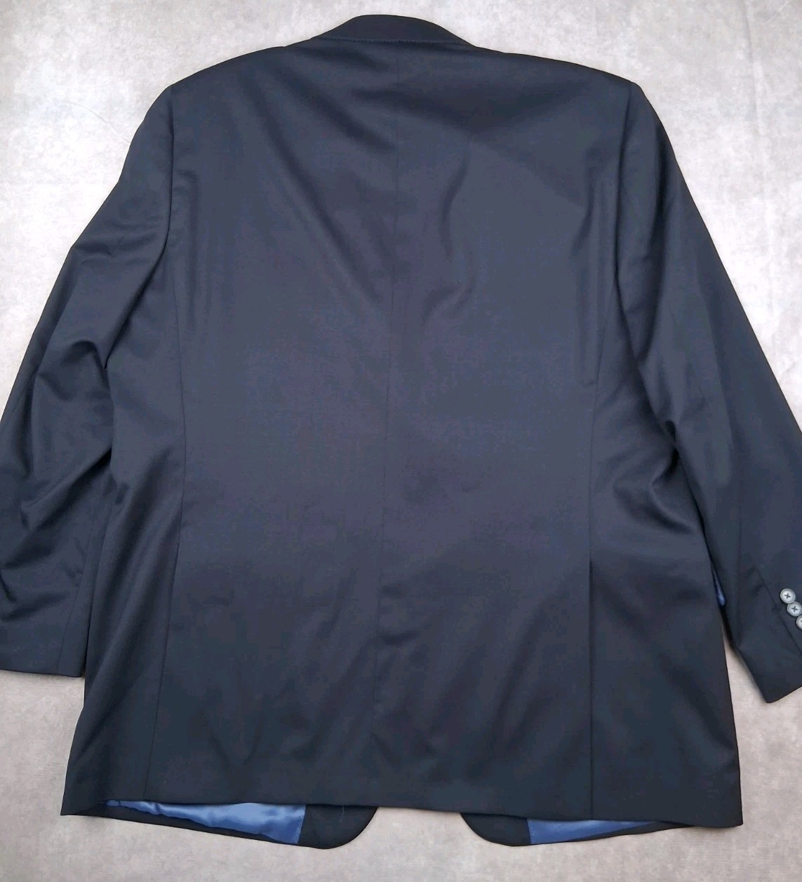 Hart Schaffner Marx Blazer Men 48L Navy Blue Chicago Fit Wool Blend Sport Coat