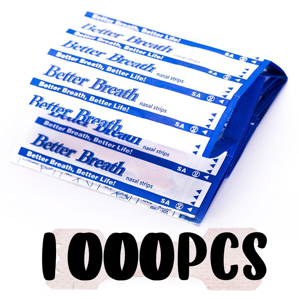 100-1000Pcs Breathe Better and Reduce Snoring Large Nasal Strips 66X19mm Szie